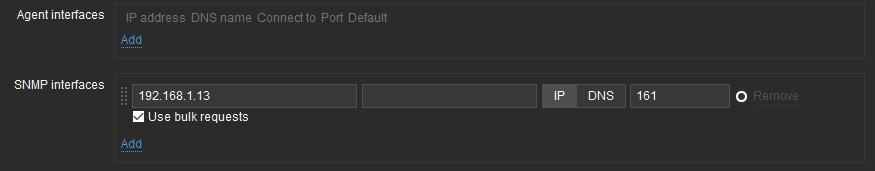 Zabbix monitor SNMP